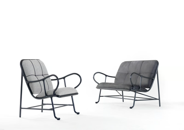 GARDENIAS INDOOR - Upholstered armchair with armrests by BD Barcelona Design - view 3